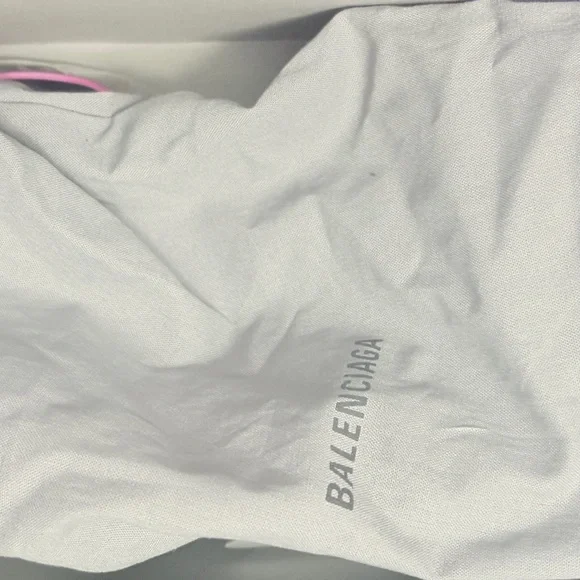 Balenciaga Pink and Black Sandals with Sleek Design